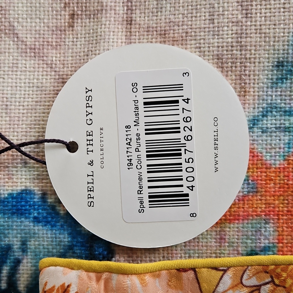 Spell & The Gypsy Collective Renew Coin Purse- Mustard - Picture 4 of 9